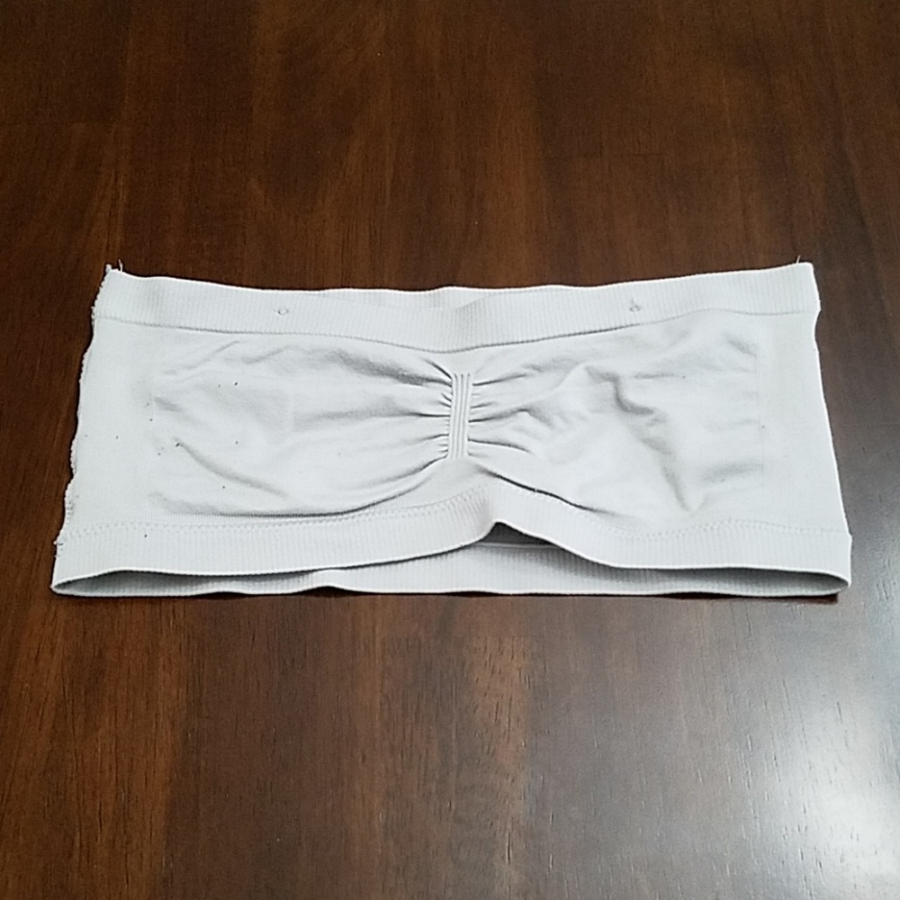 Express Bandeau Bra Size M/L Gray